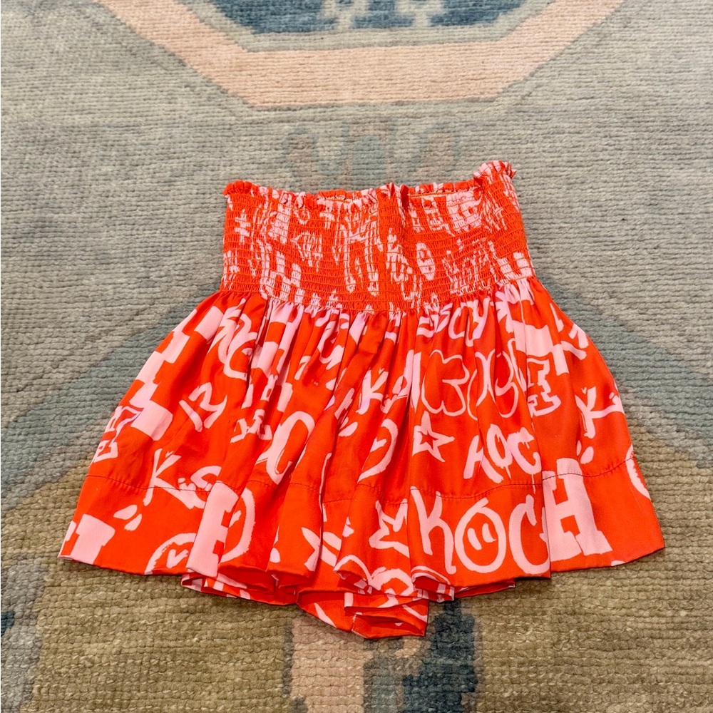 Koch red and pink skirt XS
